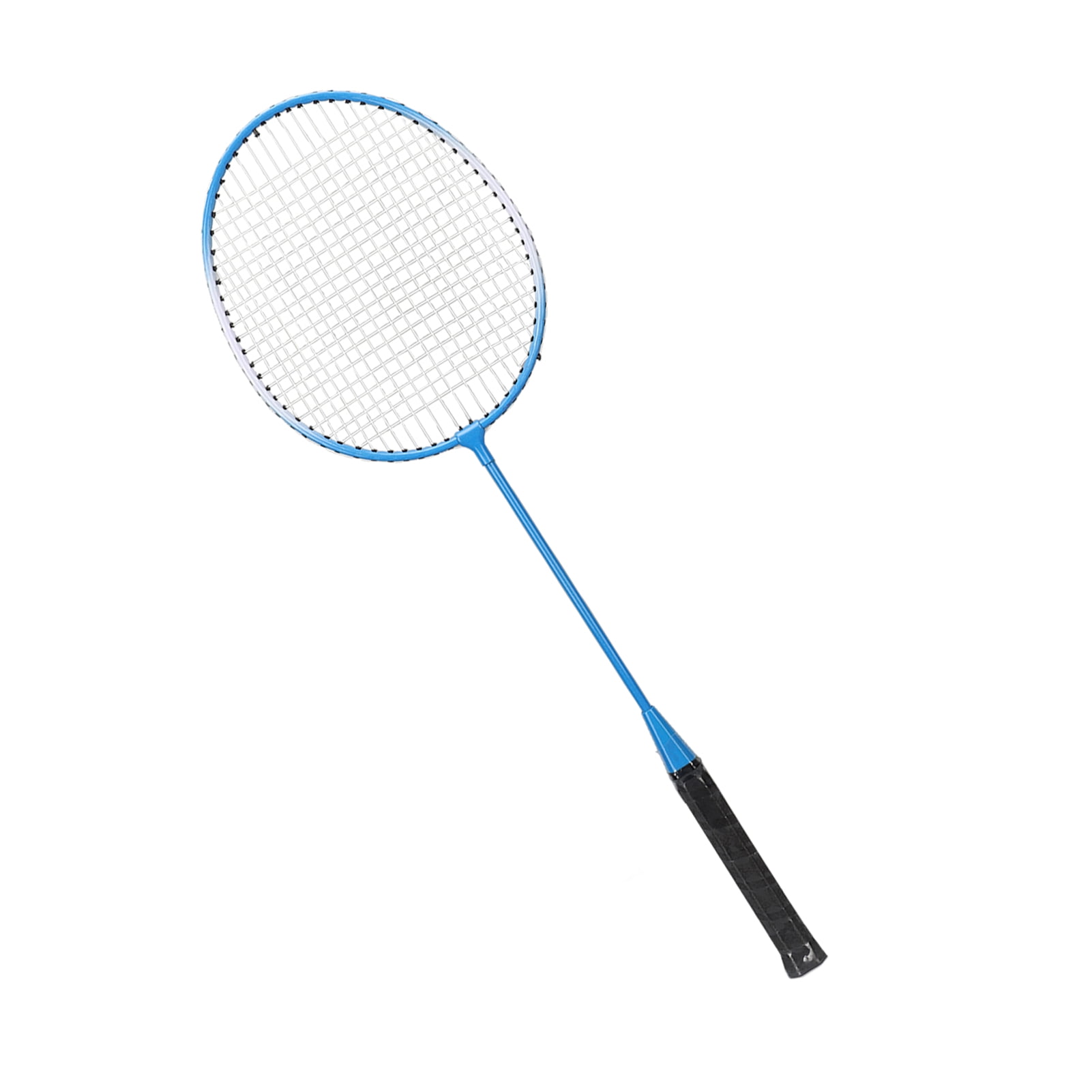 LEIJIAER Starter Portable Grip Handle Badminton Set Head-Heavy for Beginners, 2 People, 2 Piece Set with Comfortable Grip Iron Alloy Racquets Blue 27.16 inches / 69.00 cm
