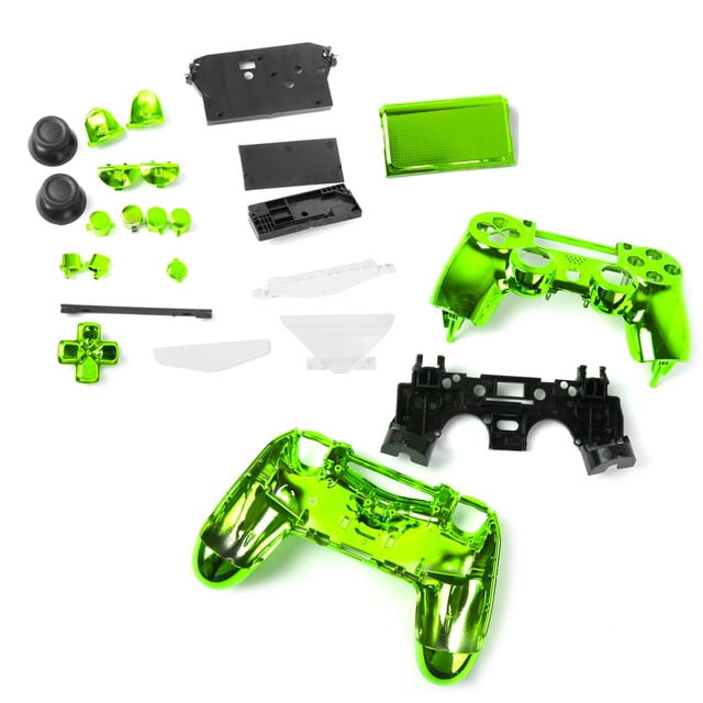 Kit de carcasa completa chapada en metal para Wireless Controller 6Color Baoblaze Kit de botones de carcasa completa