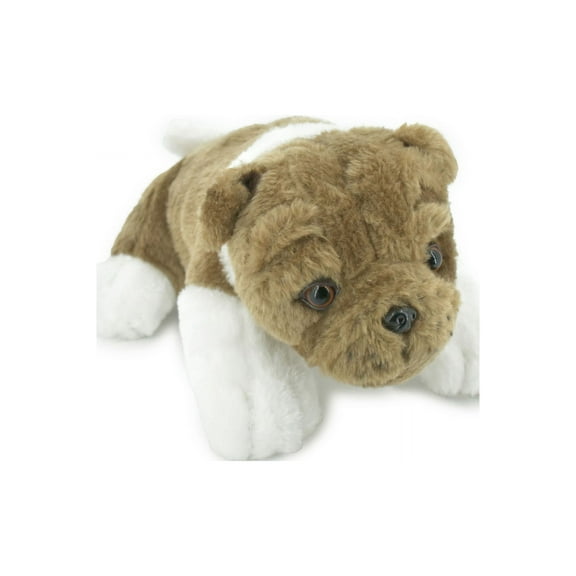 Bull Dog, English Bulldog, Stuffed Canine, Educational, Plush Toy, Kids, Realistic Figure, Lifelike Model, Replica, Gift, 9" F1235 B261