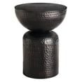 thumbnail image 5 of Mella Metal Hammered Side Table in Black, 5 of 7