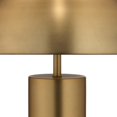thumbnail image 3 of Benzara BM241099 Table Lamp with Metal Umbrella Shade & Cylindrical Body, Brass, 3 of 5