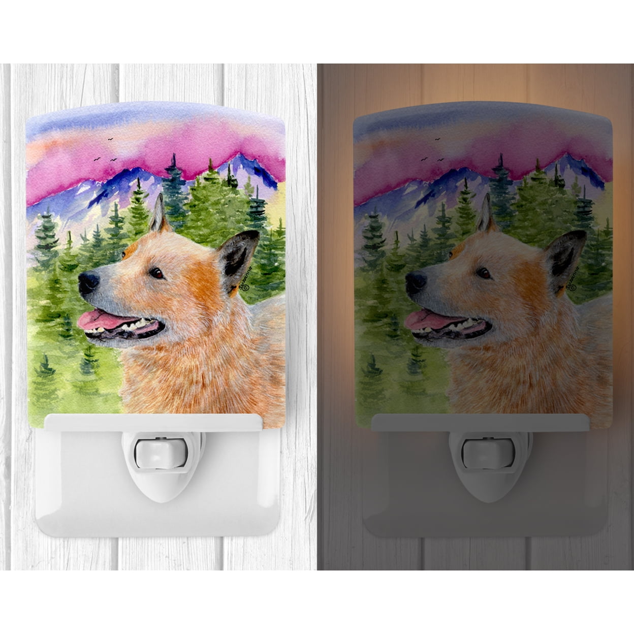 Caroline's Treasures SS8335CNL Australian Cattle Dog Ceramic Night Light, 6x4x3", multicolor