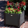 thumbnail image 3 of Jardinière basse Grapevine  Urban Garden, bois recyclé FSC, carrée, cacoa, 3 of 8