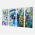 thumbnail image 2 of Beautiful Peacock Watercolor - Abstract Canvas Art Print, 2 of 3