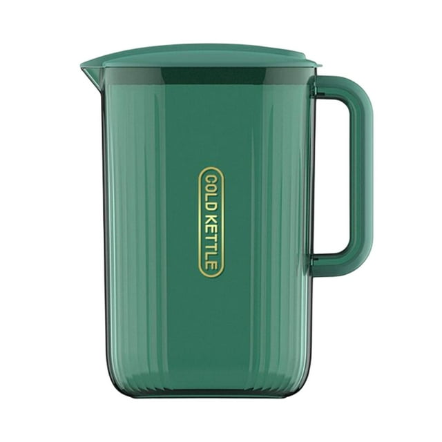 Jarra de agua Dispensador de bebidas de leche Jarra de agua fría o caliente Jarra de Tetera Jarra de té para nevera Hogar de Verde