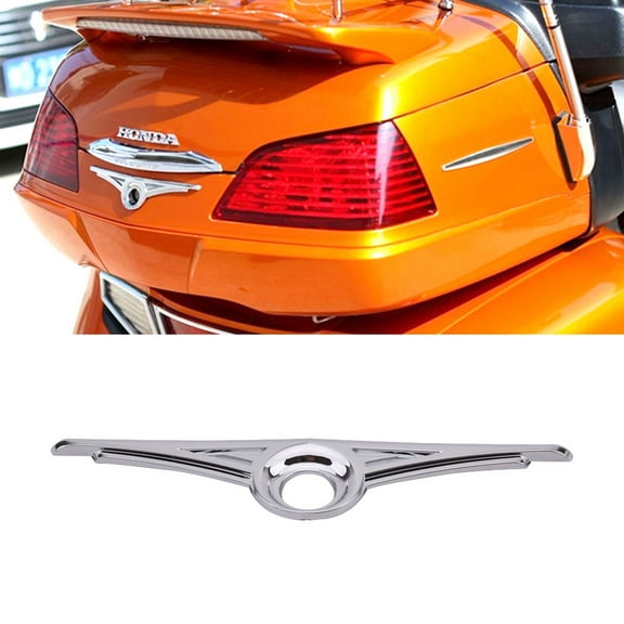 Chrome Motorcycle Trunk Key Accent For Honda Goldwing GL1800 2001-2017 ABS Plastic