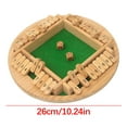 thumbnail image 3 of Shut The Box Dice Game, 2-4 Players Classic Board Game for Adults, Wooden Tabletop Game with Dices, Math Strategy Game for Christmas Party, 3 of 7