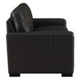 thumbnail image 4 of Benjara Bey 61 Inch Modern Loveseat, Trillium Cushions, Dark Brown Grain Leather, 4 of 5