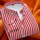 thumbnail image 5 of Sonducket Camisa de hombre de gran tamaño cómoda de llevar para viajes de ocio al aire libre camisa a rayas clásica Camisetas rojo 2XL, 5 of 6