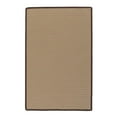 thumbnail image 2 of 7' x 9' Brown and Tan All Purpose Handcrafted Reversible Rectangular Outdoor Area Throw Rug, 2 of 2