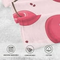 thumbnail image 3 of Cherry Flowers Fruit Cotton Face Towels Soft Hand Towel Absorbent Bathroom Towel for Kitchen Hotel Decoration, 3 of 7