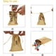 thumbnail image 4 of Paquete de 100 bolsas de organza JM con cordón dorado 5 x 7 pulgadas, 4 of 5