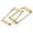 Gold, variant on 2* 92mm x 46mm Iron Guitar Humbucker Pickup Mounting Ring Flat