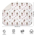 thumbnail image 2 of Ballet Princess Pattern Dish Drying Mat for Kitchen 1 Pack, Ultra Absorbent Microfiber Dishes Drainer Mats,18"x24", 2 of 4