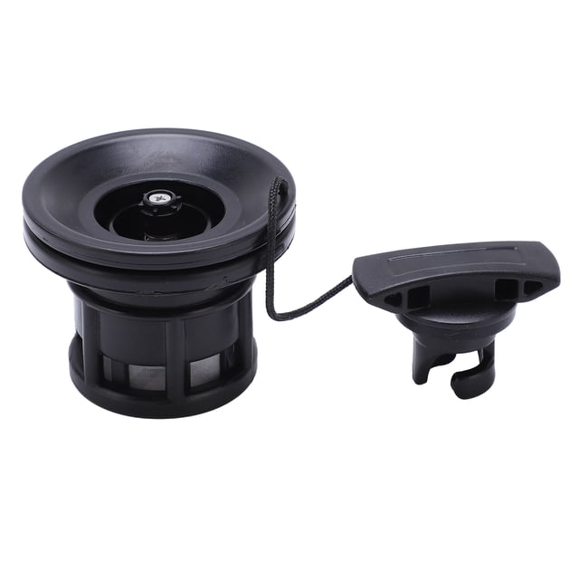 Heavy-Duty Black PVC Air Valve – Universal Inflation/Deflation Accessory for Inflatable Boats, River Rafts, Kayaks, Fishing & Drifting Boats | Easy 1-Minute Replacement, Lightweight & Durable for