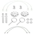thumbnail image 1 of Unique Bargains 2 Set Red Universal Car Hood Pin Kit Hood Pin Lock Latch Catch Set Aluminum Alloy, 1 of 9