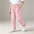 thumbnail image 4 of Children's Printed Elastic Waistband Loose Pants with Pockets Mid Size Outdoor Casual Trousers for School Travel Play, 4 of 9