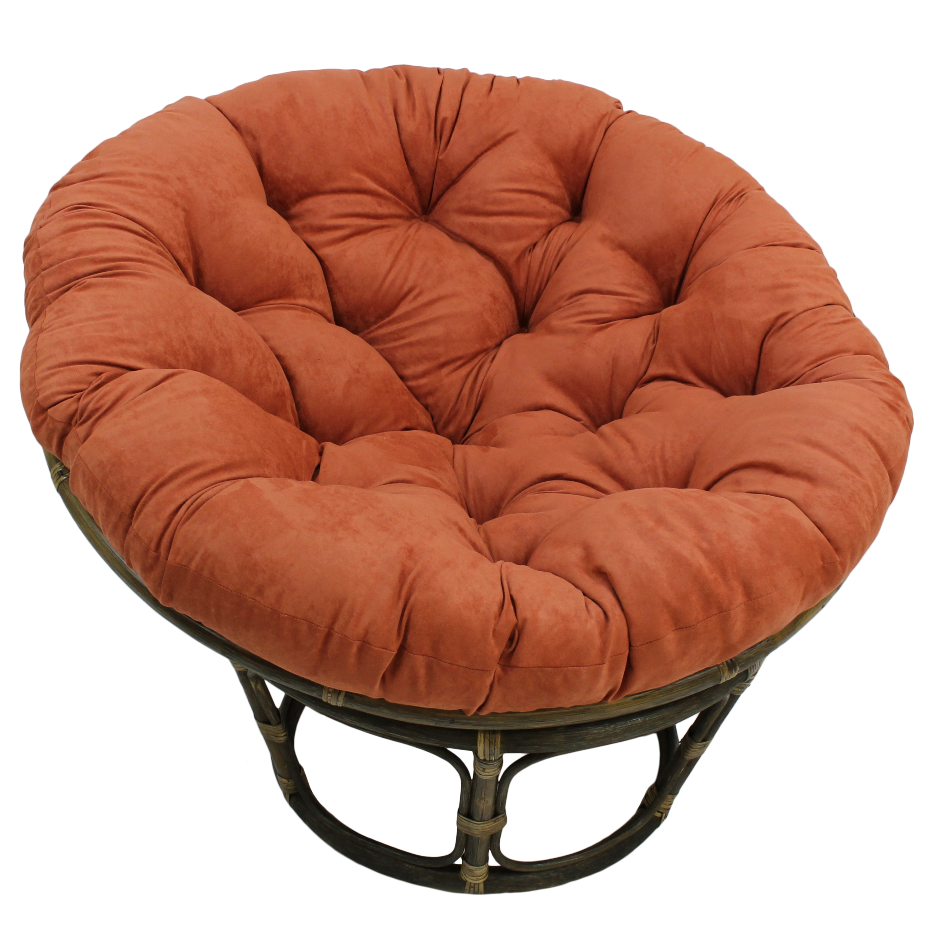 Blazing Needles 48-Inch Papasan Cushion, Microsuede, Spice photo 1