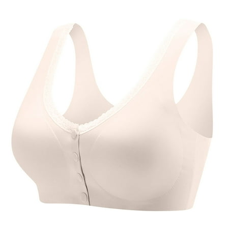 Zshosam Comfortable Adjustable Bra No Underwire Seamless Bra for Women(Beige M)