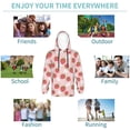 thumbnail image 5 of Lsque Floral Strawberr Patten Youth Hoodie Sweatshirt Pullover with Kangaroo Pocket Boys and Girls Hoodie Warm Hoodie for Kids-Large, 5 of 6