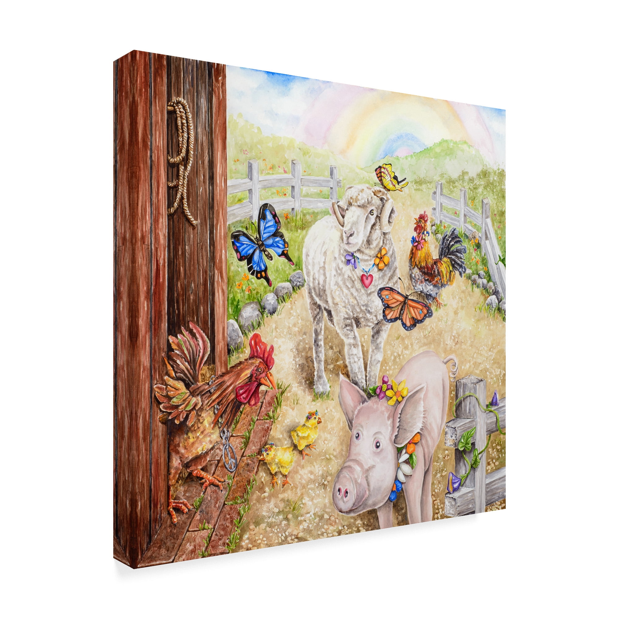 Trademark Fine Art 'Summer of Love Farm' Canvas Art by Charlsie Kelly