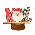 thumbnail image 2 of De Madera Navidad Color Creativo Papá Noel Muñeco De Nieve Carta Adornos De Mesa Para Fiestas De Navidad Inevent HA040072-01, 2 of 6