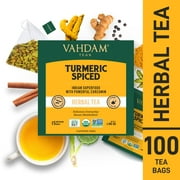 VAHDAM, Turmeric Spiced Tea Bags (100 Count)