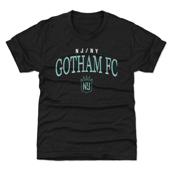 Youth 500 Level Black NJ/NY Gotham FC Team Arch Name Graphic T-Shirt