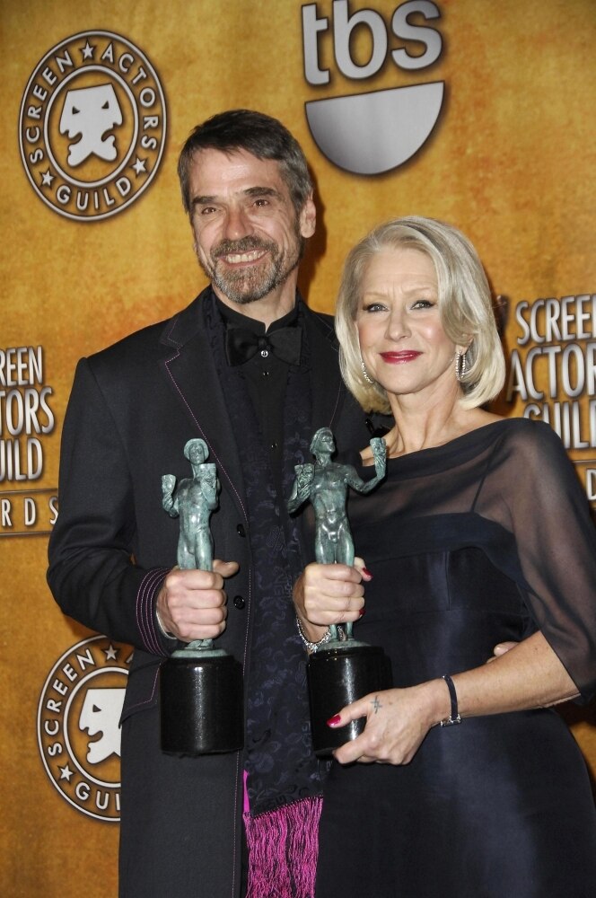 Jeremy Irons, Helen Mirren In The Press Room For Sag 13Th Annual Screen Actors Guild Awards - image 1 of 1