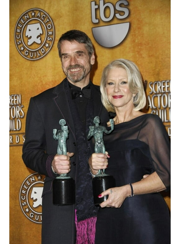 Jeremy Irons, Helen Mirren In The Press Room For Sag 13Th Annual Screen Actors Guild Awards