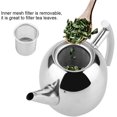 thumbnail image 4 of Juego de tetera de acero inoxidable, tetera de metal con filtro, tetera de café, pulido espejo, tetera plateada adecuada para restaurantes, salas de conferencias, sala de estar (1500ML) esquí esquí Gafas de esquí, 4 of 5