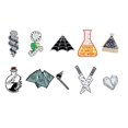 thumbnail image 4 of Enamel Pin Heart Coffin Science Chemical Cobweb Brooch Unisex Pin Cartoon Lapel Pin Button Badges Bag Decoration, 4 of 7