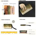 thumbnail image 2 of ZUXONGSY Sunflower Print PU Leather Hobo Shoulder Bag for Women Lightweight Purse and Wallet Set with Zipper for Shopping Work, 2 of 4