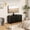 Black, variant on Modern TV Stand with 6 Spacious Drawers, Adjustable Mount for 32-80 Inch TVs, Wood Dresser Cabinet for Bedroom or Living Room, Entertainment Media Console, Farmhouse Style - Black