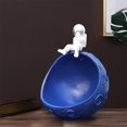 thumbnail image 1 of Caja de almacenamiento BLESIY Estatua Azul Tazón de figura de astronauta, 1 of 6