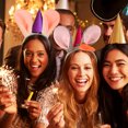 thumbnail image 3 of 2Pcs Easter Bunny Headbands Adorable Rabbit Ear Headbands Easter Bunny Ear Hairbands Decors, 3 of 8