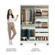 thumbnail image 5 of Ropero Closet Madesa Luke 2 Puertas 1 Espejo y Pies Blanco, 5 of 7