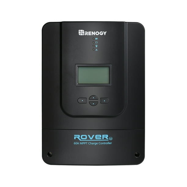 Renogy Rover 60 Amp 12v 24v 36v 48v Dc Input Mppt Solar Charge Controller Auto Parameter Adjustable Lcd Display Solar Panel Regulator Walmart Com