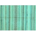 thumbnail image 1 of Ahgly Company Indoor Rectangle Abstract Light Blue Modern Area Rugs, 2' x 4', 1 of 4