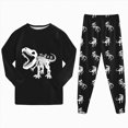 thumbnail image 5 of Kaprioy Boys Pajamas Fall Winter Toddler Boy Pajamas Cotton Pjs Set Kids Dinosaur 2 Piece Long Sleeve Sleepwear, 5 of 5