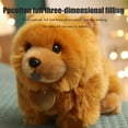 thumbnail image 2 of 25 cm (10 pulgadas) lindo perro Chow juguete de peluche suave animal relleno muñeco esponjoso almohada sofá dormitorio decoración regalos, 2 of 8