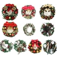 thumbnail image 2 of Bearachild Guirnalda colgante de puerta de pared de Navidad de 30cm, decoración de moda, adorno de flores artificiales, accesorios de diseño de fiesta Kits de decoración para fiestas Campana Bearachild HA070521-07B, 2 of 6
