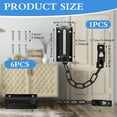 thumbnail image 3 of Door Security Chain Lock, Heavy Duty Latch Chain Door Lock Anti-Theft Internal Front Lock Sturdy Guard Thickened Chain Lock Child Proof Slide, 3 of 5