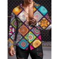 thumbnail image 1 of Camisas de manga larga de verano para hombre, camisa cómoda y transpirable de gran tamaño, ropa de cuello redondo para hombre, tendencia callejera , tops para hombre, 1 of 6