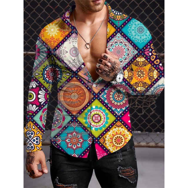 Camisas de manga larga de verano para hombre, camisa cómoda y transpirable de gran tamaño, ropa de cuello redondo para hombre, tendencia callejera , tops para hombre