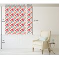 thumbnail image 5 of Ambesonne Retro Floral Peel & Stick Wallpaper for Home, Flowers Nature Exotic, 13"x72", Pale Ruby Cadet Blue, 5 of 5