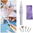 thumbnail image 7 of Nail Polish Removing Pads 5 In 1 Nail Trimming Kit Electric Manicure Pedicure Kit Gifts For Women Nail Extension Gel Set（White,One Size, 7 of 7