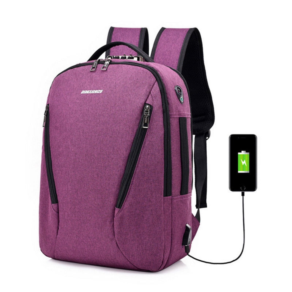 Boys Laptop Backpack School, Mens Canvas Shoulder Travel Bags Rucksack ...