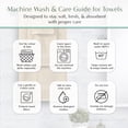 thumbnail image 5 of Home Weavers Willow Bath Towels Set of 4, 100% Cotton Zero Twist, 630 GSM, Soft Absorbent Quick Dry, 27x54 inch, Linen, 5 of 8