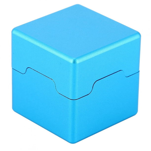 Mini soporte portátil de aluminio para tiza con punta de taco, estuche portador de tizas para billar y piscina (azul) YUNYI BRAND Deportes